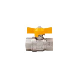 Robinet gaz 4-4 FF papillon...