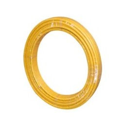 Tube cuivre gainé gaz jaune...