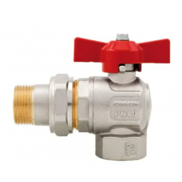 Vanne coudée avec raccord...