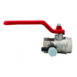 Bolkraan met aftap VV rood