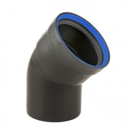 PP+ Coude 90 1JI 45° noir