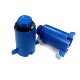 Afdekstop 1/2 kunstof blauw