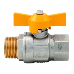 Robinet gaz 4/4 MF papillon...