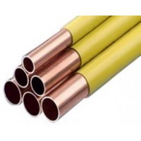 Tube cuivre gainé jaune 2,5m
